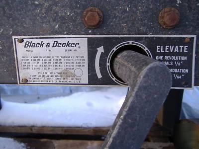 16 inch black and decker dewalt radial arm saw