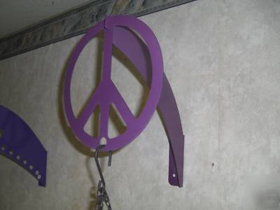 Peace sign plant hangers, so retro & cool, 3 hangers