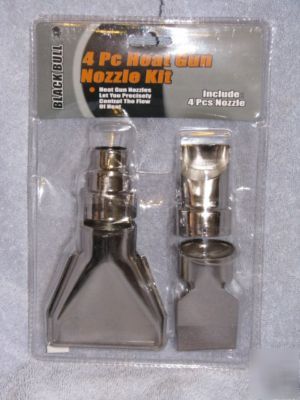Heat gun nozzle kit shrink wrap embossing attachment