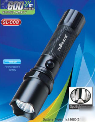 Q5 cree led 3MODE 18650 rechargeable flashlight torch