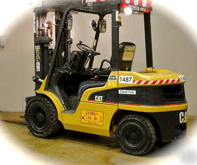 Cat P6000 diesel solid pneumatic hyster yale forklift