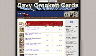 Davy crockett cards niche ebay website
