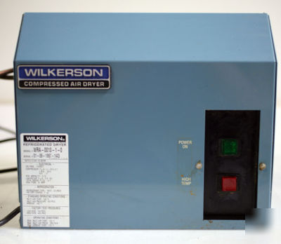Wilkerson wra-0010-1-0 refrigerated air dryer