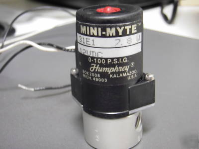 Humphrey mini-myte 31E1 solenoid 12VDC