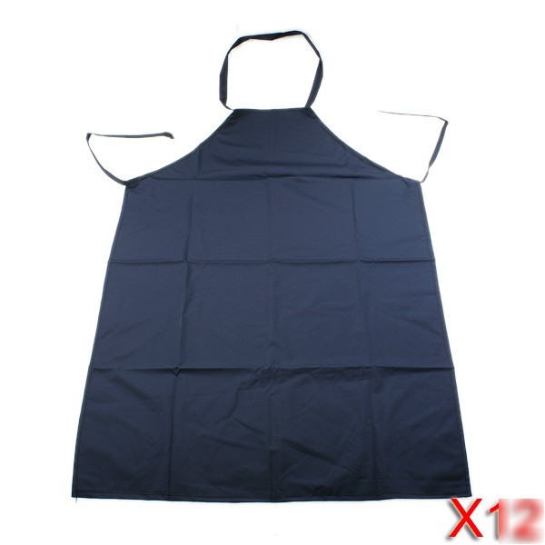 Package of 12 black pvc protecting apron 87 x 61CM