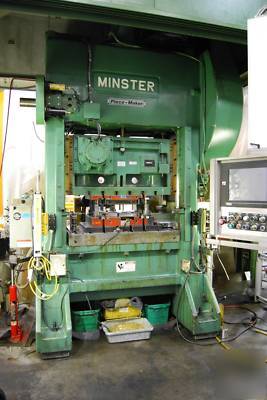 100 ton minster straight side double crank press