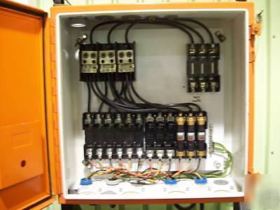  4 circuit 3 phase power distribution panel