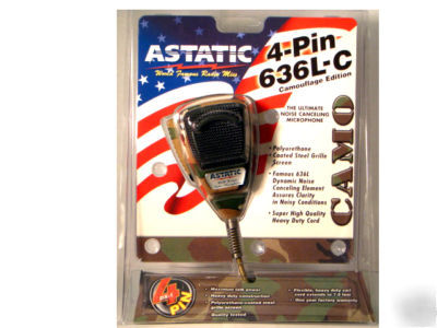 Astatic 636L-camo edition cb mic microphone 4 pin