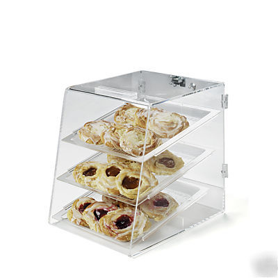 Carlisle 3 tray clear display pastry case kd SPD300KD