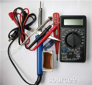 Digital multimeter amps ac dc ohm v a voltmeter b
