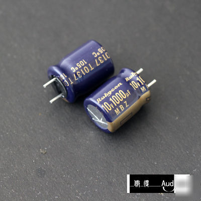 New 120PCS 1000UF 10V rubycon mbz pc capacitors 