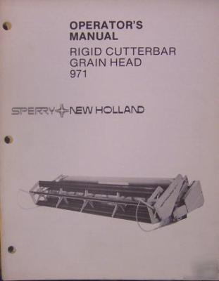 New holland 971 grain head operator manual sn 508235 dn