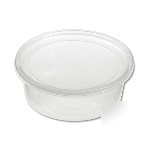 Translucent polypropylene round container - 8 ounces