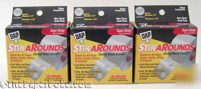 Dap stikarounds adhesive spots triple pack free shippin