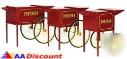 New a paragon cart for 6 oz or 8 oz red popcorn popper