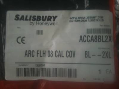 New salisbury 08 cal arc flash coveralls size 2XL