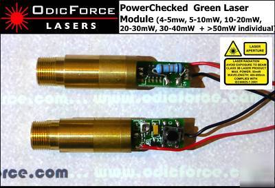 Power checked 55MW green dpss laser module 3V 