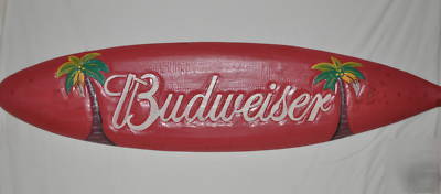 Beer or ale surfboard bar sign