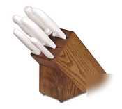 Dexter russell sofgrip 7 piece block set white handles