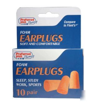 Earplugs foam, size : 10 pr