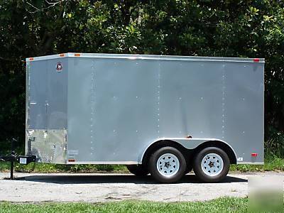 New 7X16 tradesman enclosed cargo motorcycle trailers
