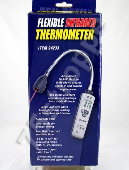 New cen-tech flexible infrared laser thermometer 94233