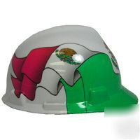 New msa mexican flag hardhat hard hat 