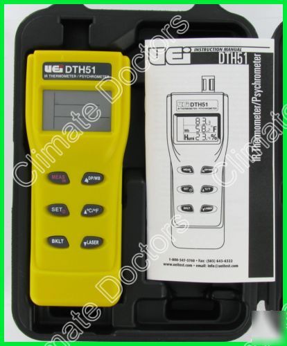 New uei DTH51 digital infrared thermometer psychrometer 