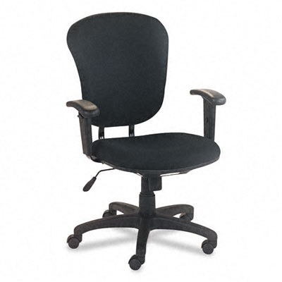 VL600 series mid-back swivel/tilt task chair, black