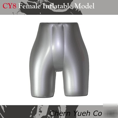 CY8 female mannequin dress form inflatable model silver