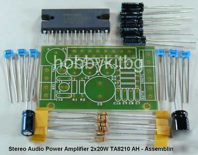Stereo audio power amplifier 2 x 20W TA8210 ah - kit
