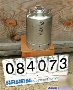 Used: alloy products pressure tank, 6 gallon, 316 stain