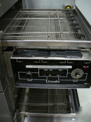 Used lincoln impinger 1132 double stack conveyor oven