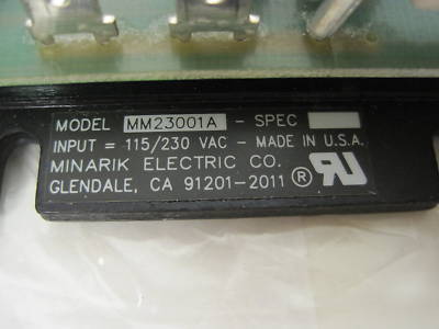 Minarik electric adjustable dc speed control MM23001 