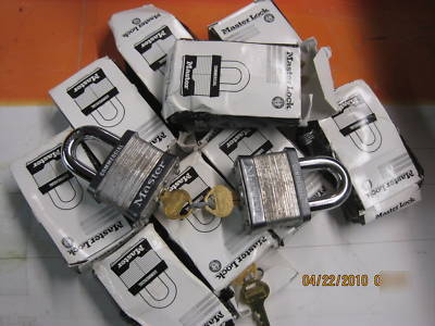 New 12 masterlock padlocks-keyed alike-brand 