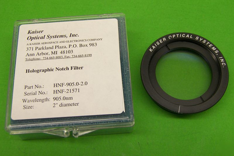 New kaiser laser optical holographic notch filter 905NM 