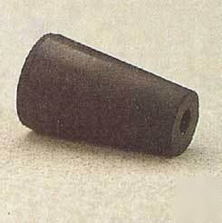 Vwr black rubber stoppers, one-hole 11-M291: 11-M291