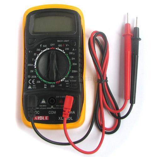Ac/dc digital multimeter electronic tester voltmeter