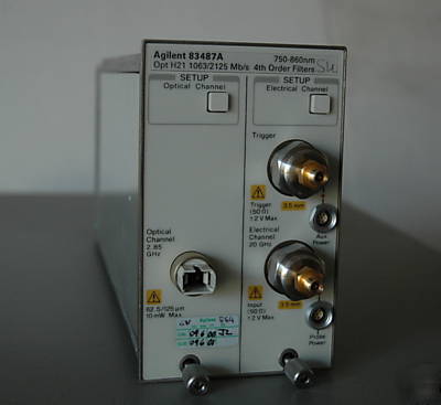 Agilent 83487A optical/electrical plug-in module w/ H21