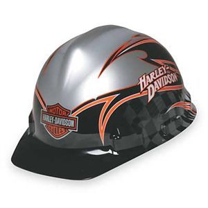 Harley davidson hard hat silver racing HDHHAT20