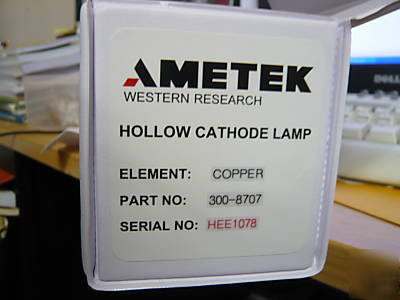 New ametex hollow cathode lamp copper 300-8707 HEE1063