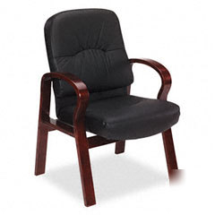 Office star leather guest chair