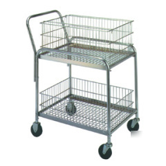 Shoplet select mail cart 33 x 20 x 37 12