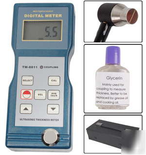 Digital ultrasonic thickness meter testing gauge tester