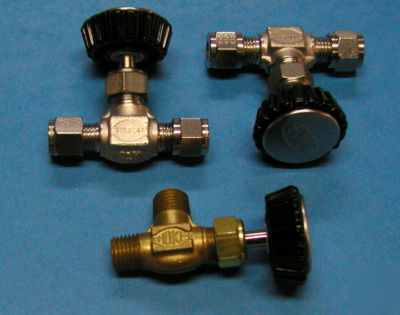 Hoke globe needle valves (3X) 3752G4Y, 3712G4Y, 3722M4B