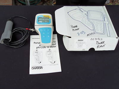 Oakton ph 10 meter conductivity temperature portable