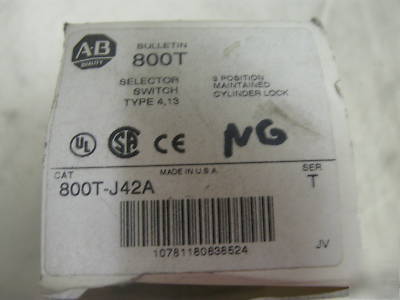 800T-J42A allen bradley 3 position maintained switch