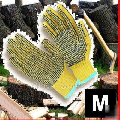 Ax & chain saw gloves 100% kevlarÂ® 7GA hvywt 6PR mens m