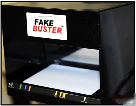 Fake buster counterfeit detection scanner