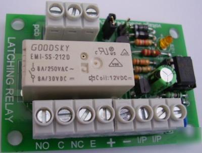 Latching relay board ( with pushbutton input )